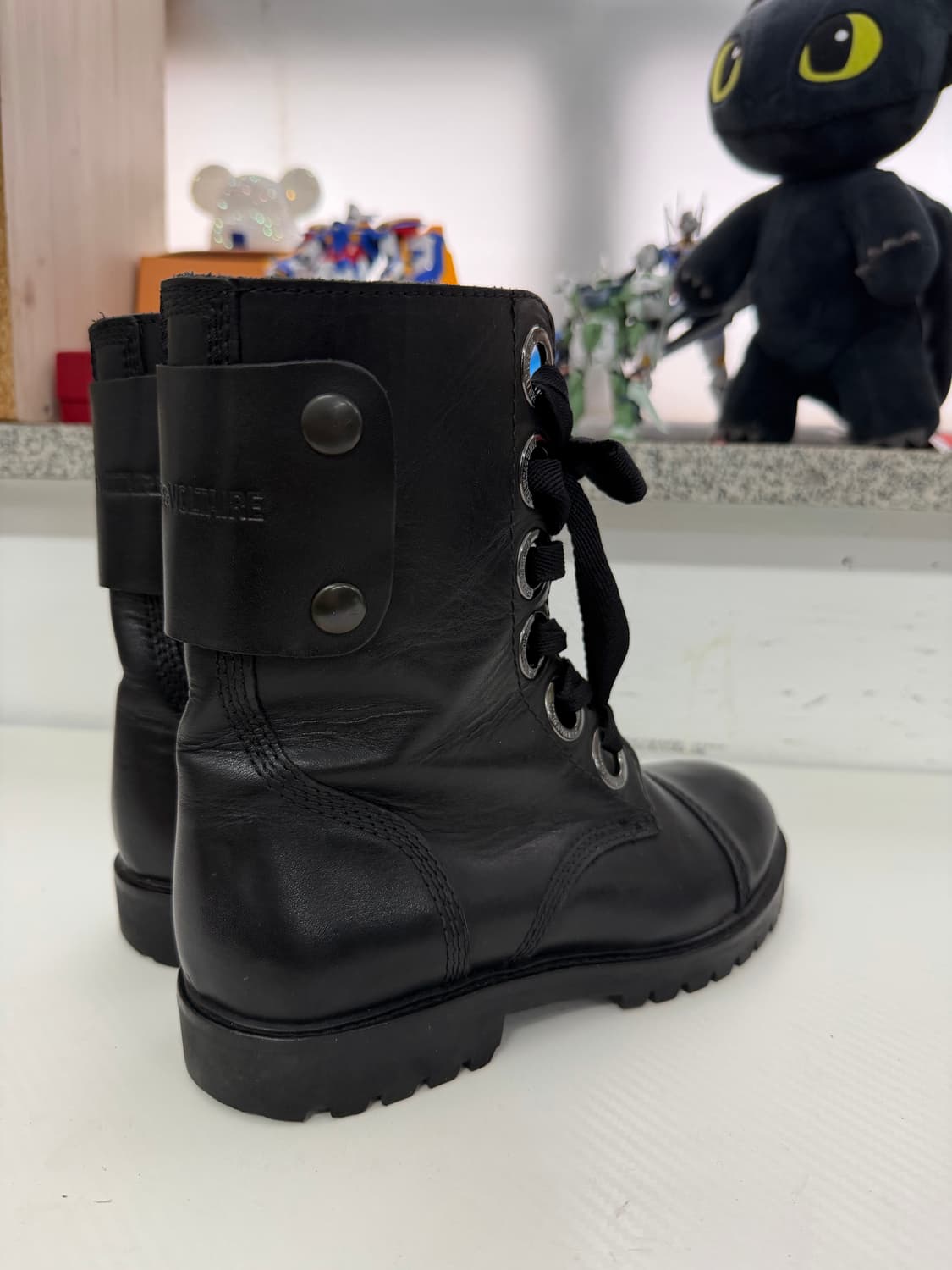 정품) 쟈딕앤볼테르 여성 블랙 워커 부츠 38 상품이미지4