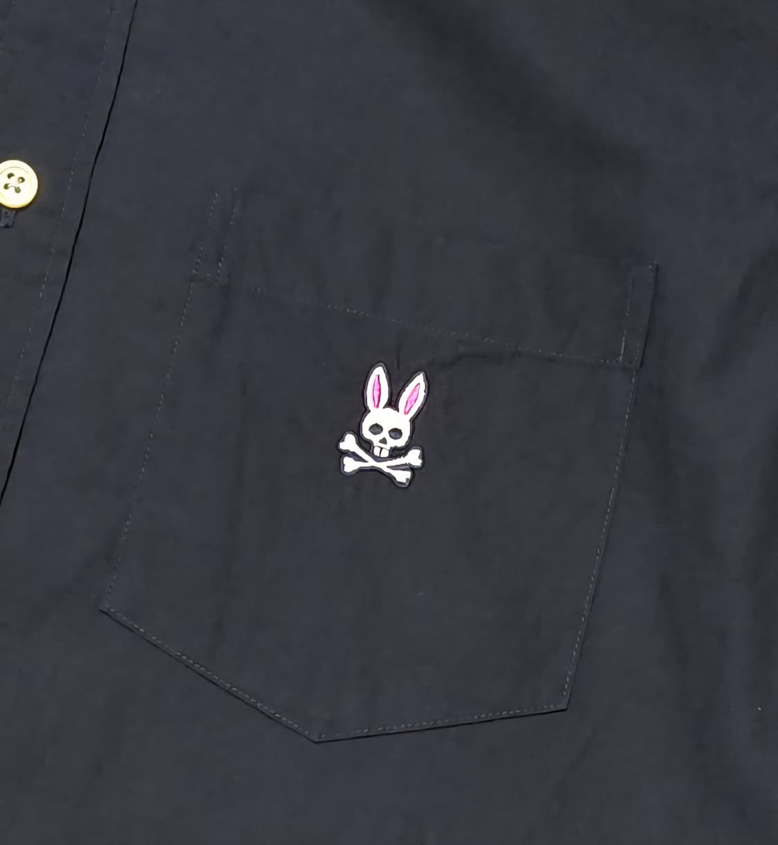 [M] Psycho Bunny 사이코 버니 로고 포인트 블랙 반팔 셔츠 상품이미지7