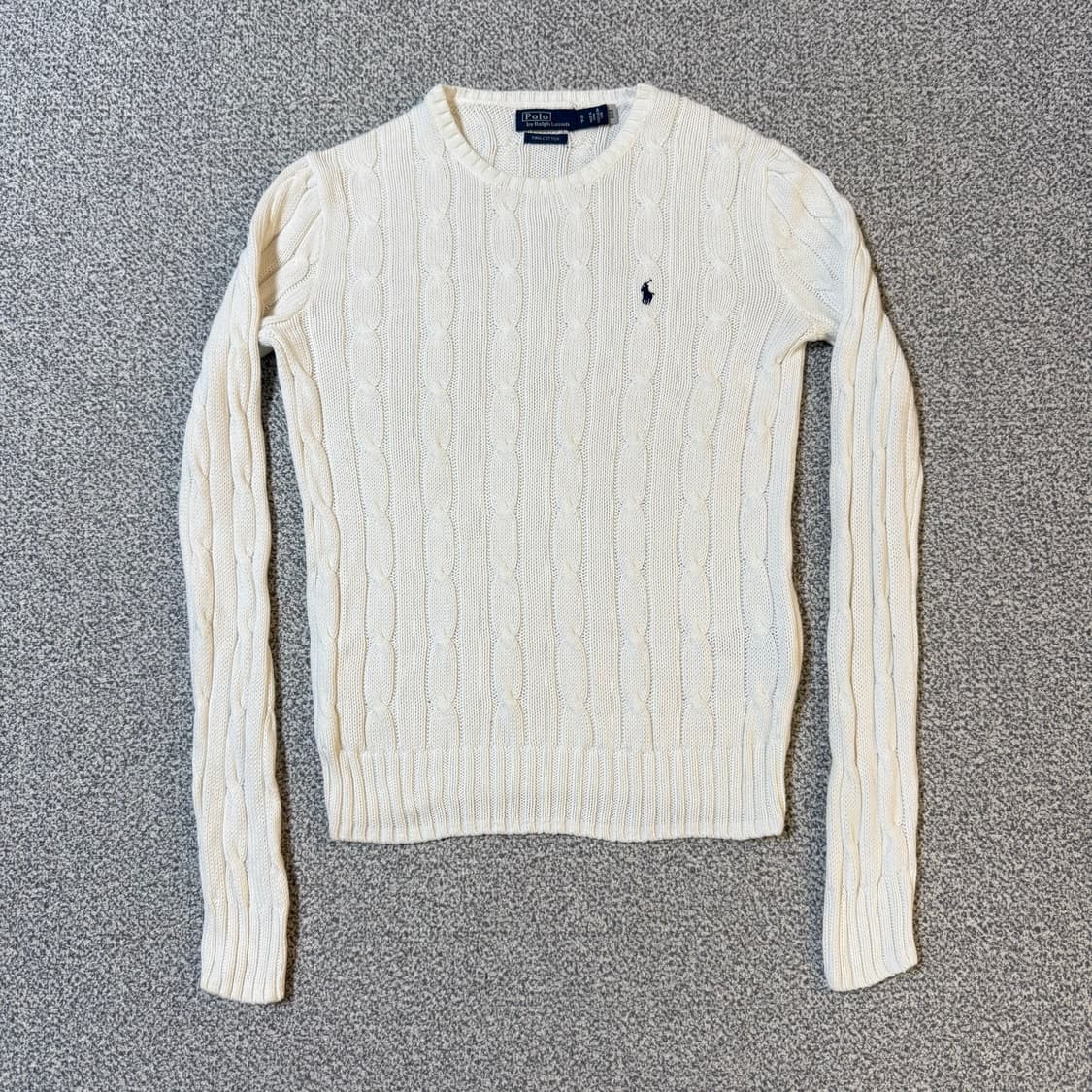 폴로 랄프로렌 코튼 크루넥 니트 S 상품이미지1