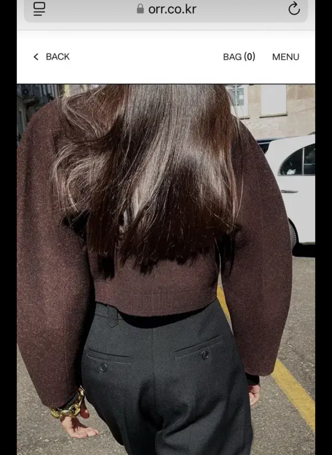 Orr 오르 돌먼 크롭 자켓 블랙자켓 아우터 코트 돌먼자켓 상품이미지6