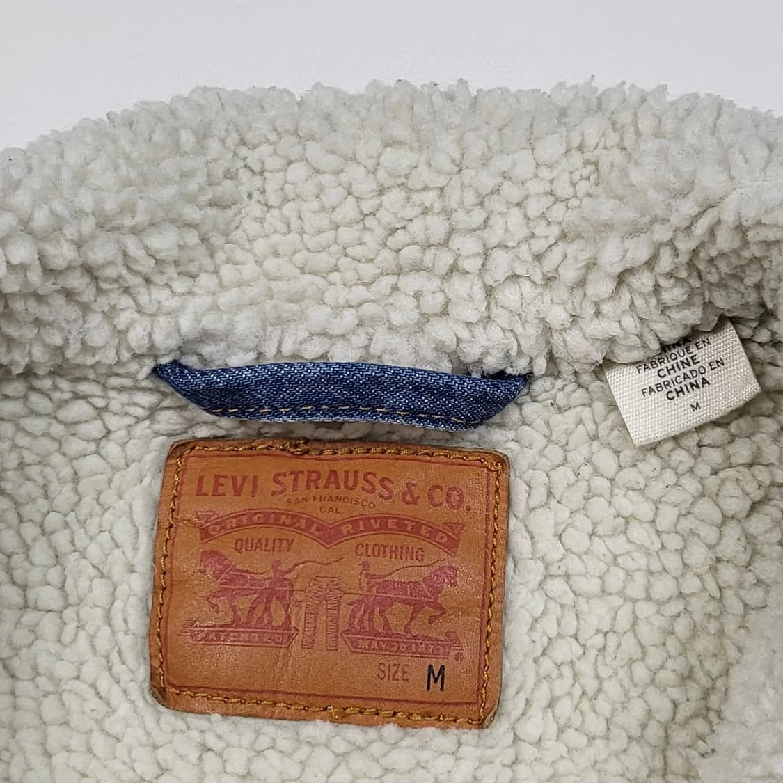 리바이스 양털 쉐르파 3세대 트러커 청자켓 M 100 상품이미지6