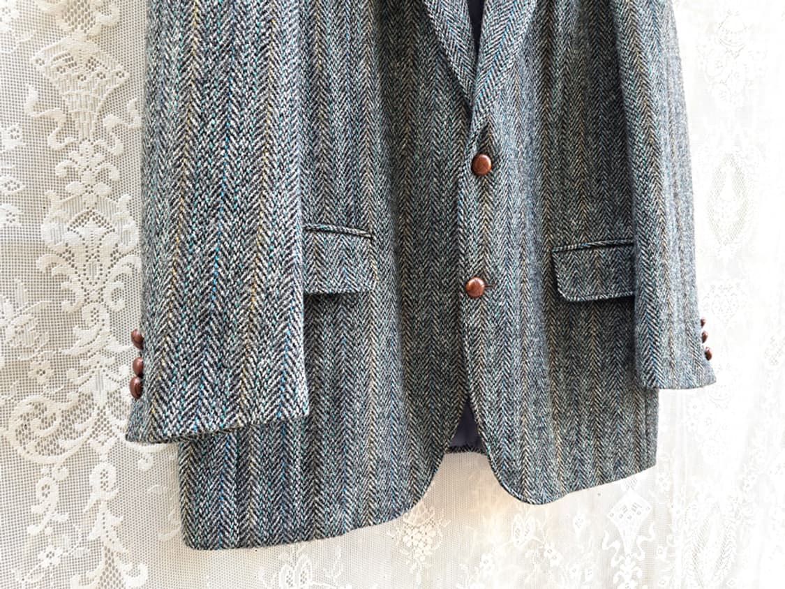 헤링본 해리스 트위드 자켓 상품이미지3