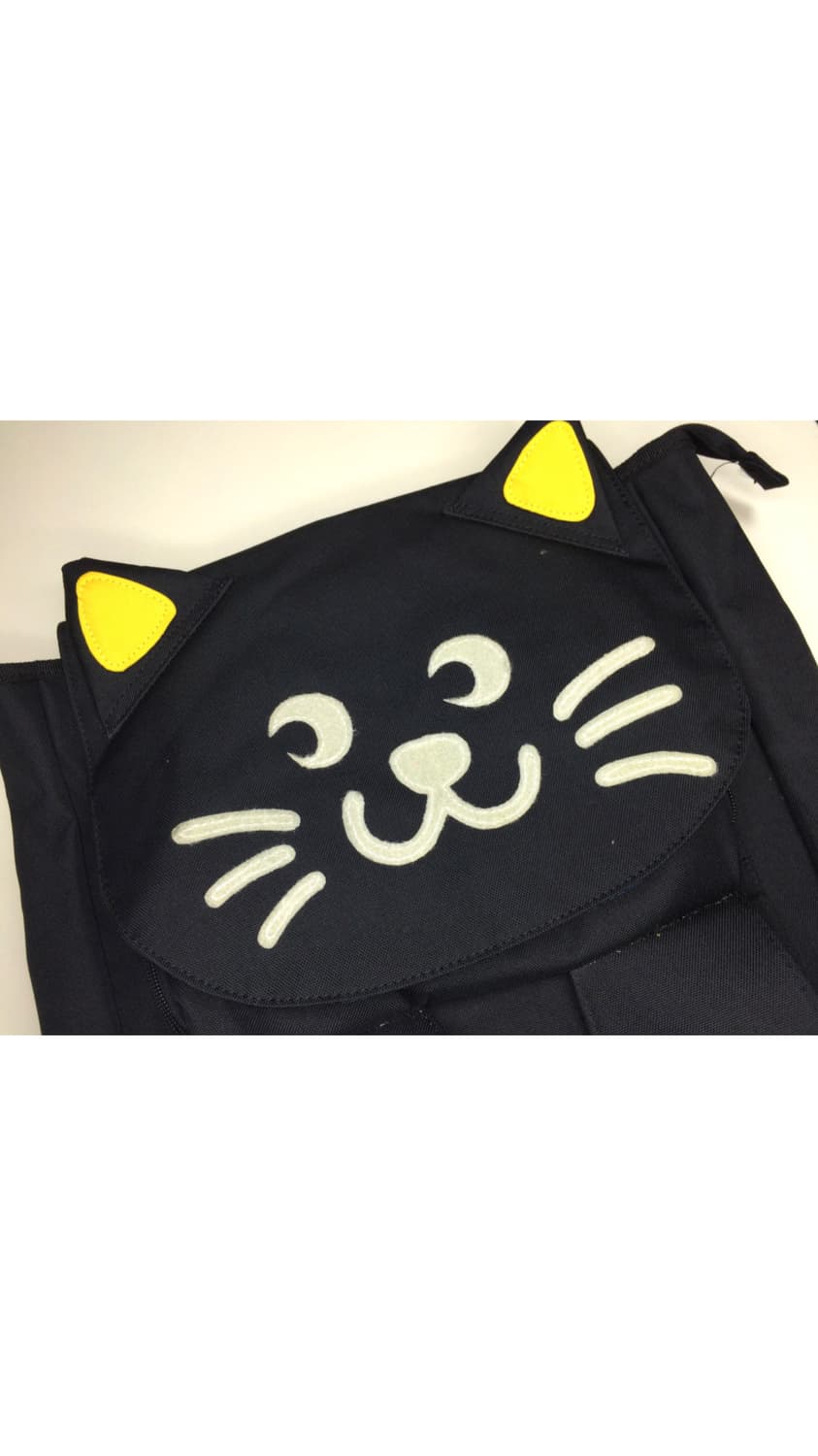 빈티지 블랙 네코 고양이 페이스 백팩 상품이미지4