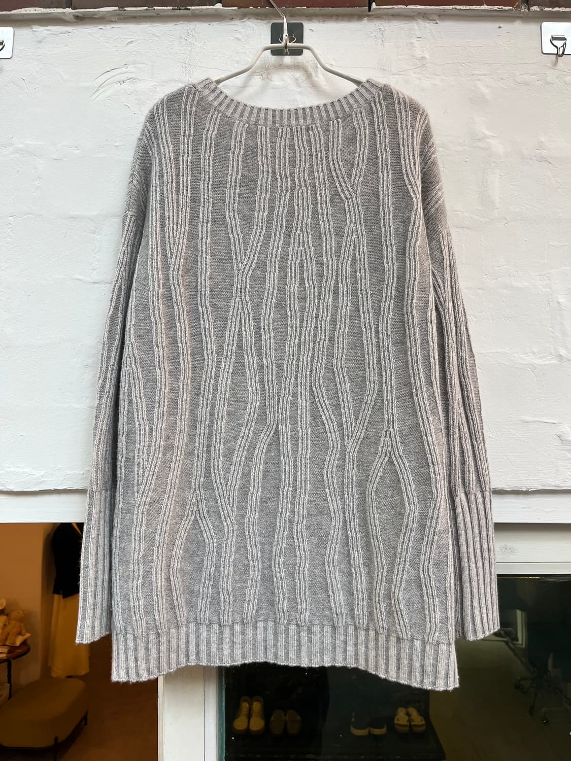 Vince 울 캐시미어 리브 니트 스웨터 XS 상품이미지8