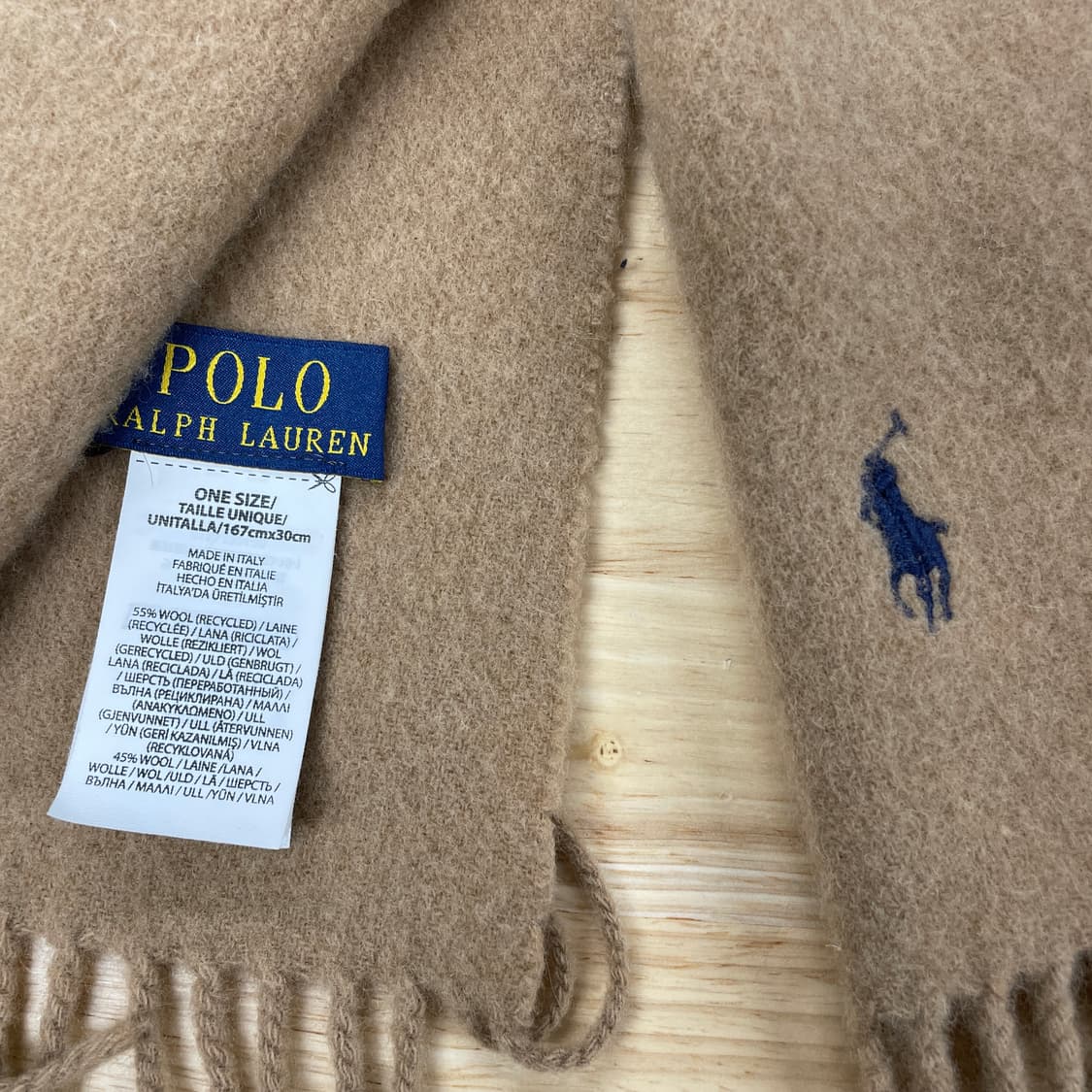 폴로 랄프로렌 베이지 머플러 상품이미지3