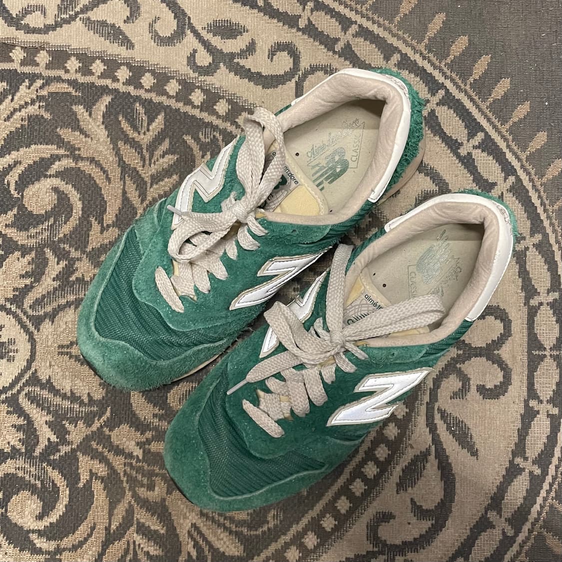 뉴발란스 X 에임레온도르 1300 그린 스니커즈   상품이미지2