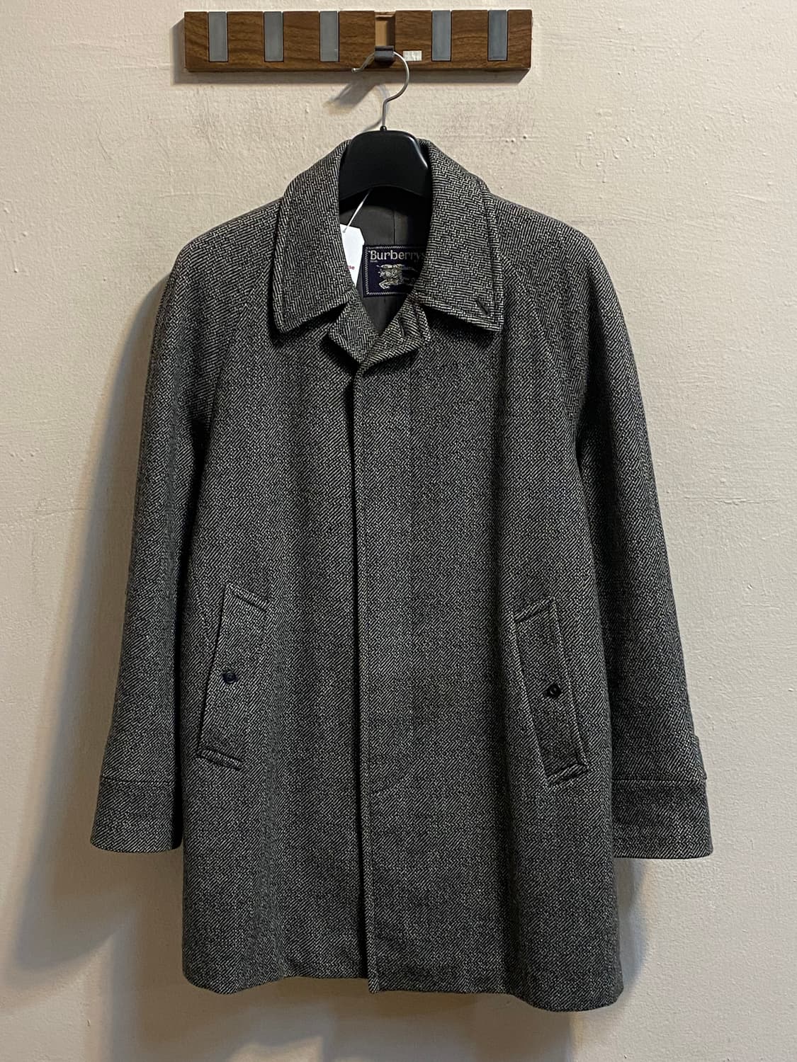 버버리 헤링본 울코트 상품이미지1