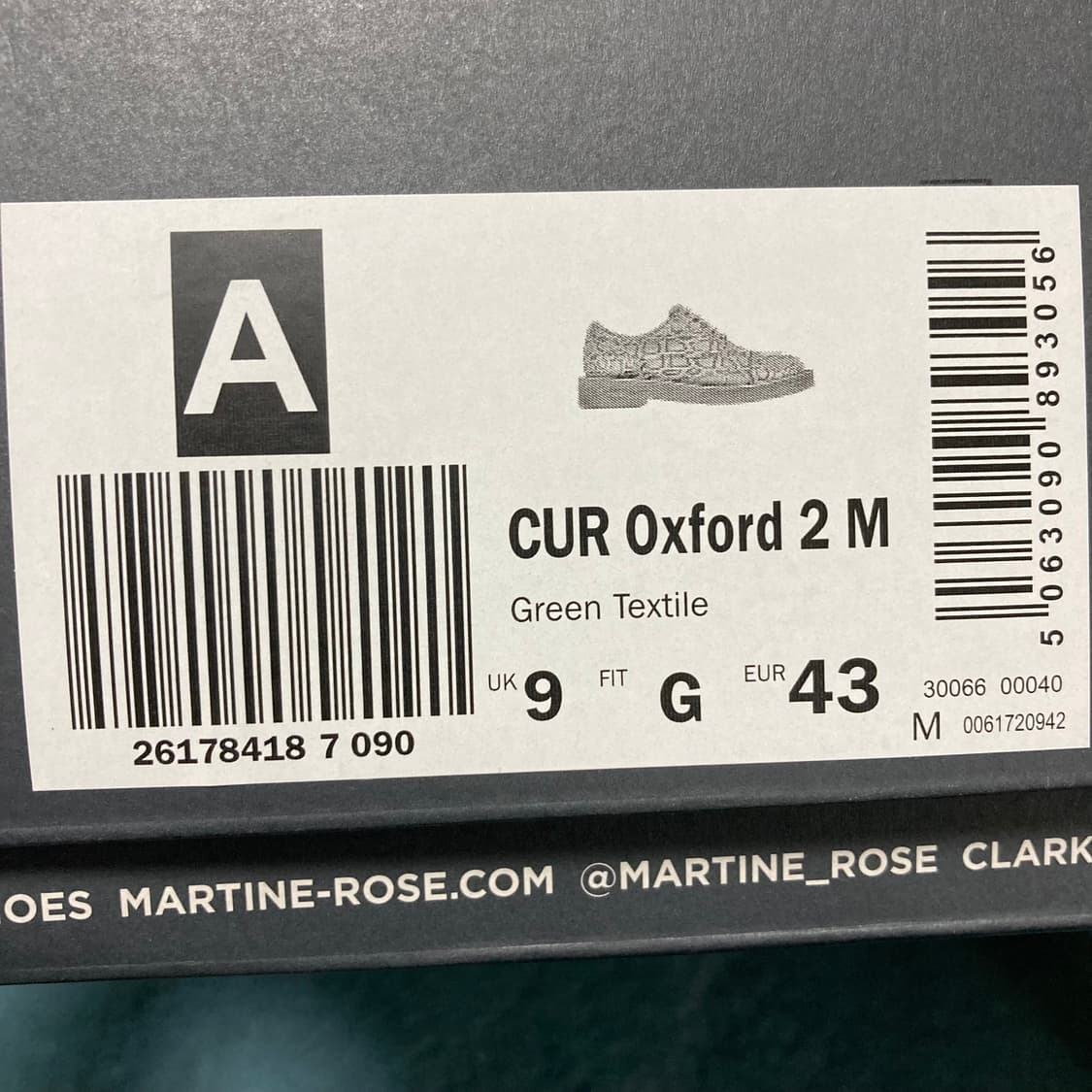 클락스 x 마틴로즈 cur 옥스포드 2 그린 상품이미지2