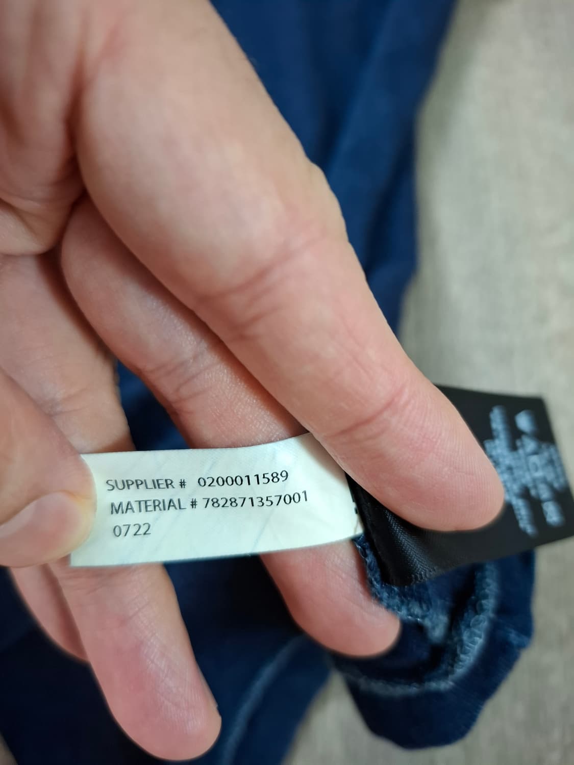 XL RRL 닻 로고 코튼 린넨 그래픽 반팔 티셔츠 네이비 상품이미지5