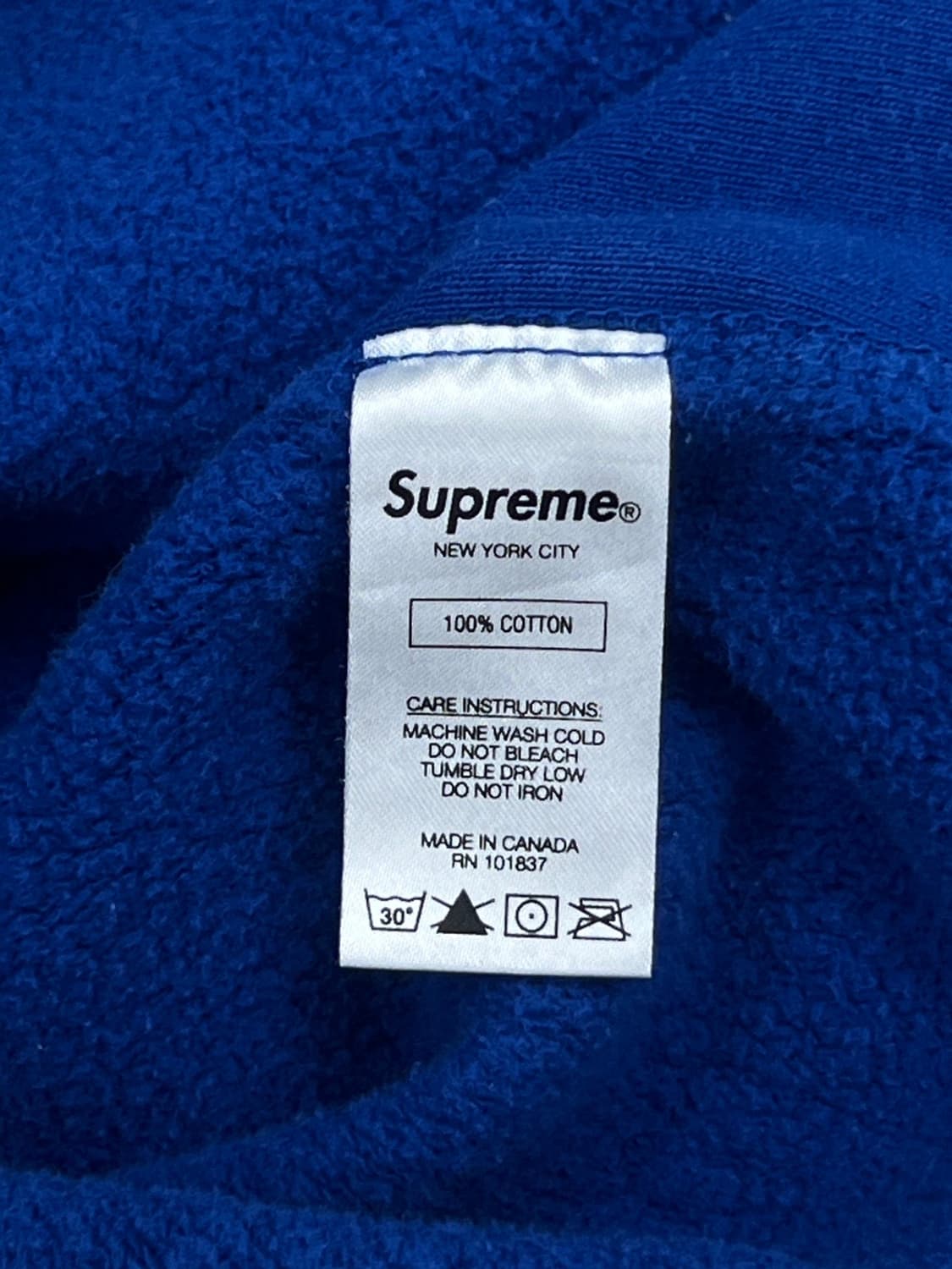 슈프림 20FW potrait 블루 후드 티셔츠 상품이미지10