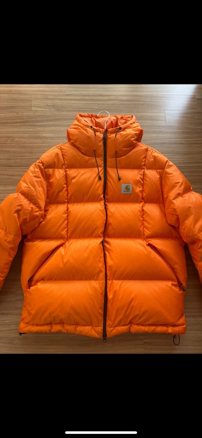 칼하트 WIP 아스펜 오렌지 패딩 L 상품이미지1