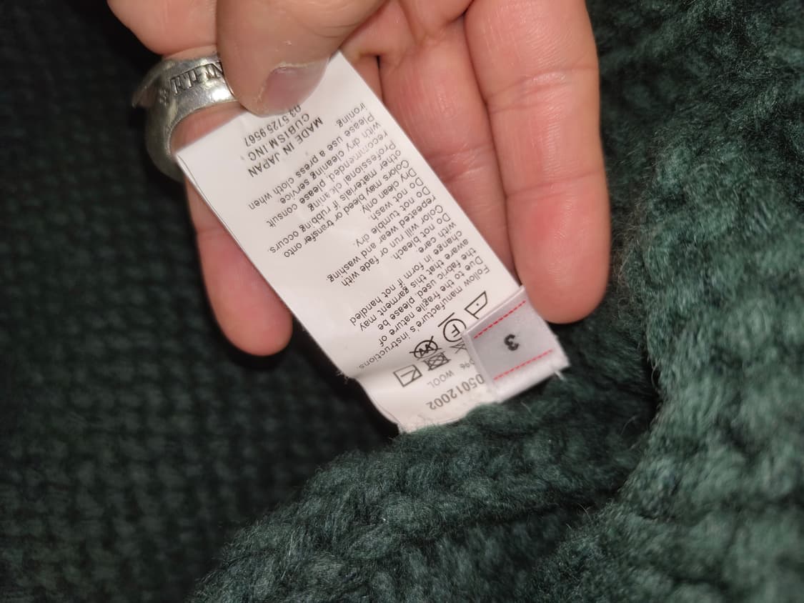 비즈빔 엠플러스 브이넥 핸드니트 그린3 상품이미지3