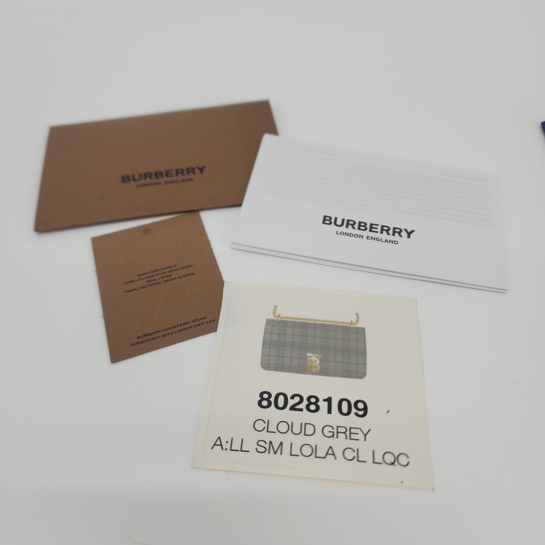 초민트급 버버리 스몰 롤라백 체인 숄더백 그레이 금장 상품이미지10