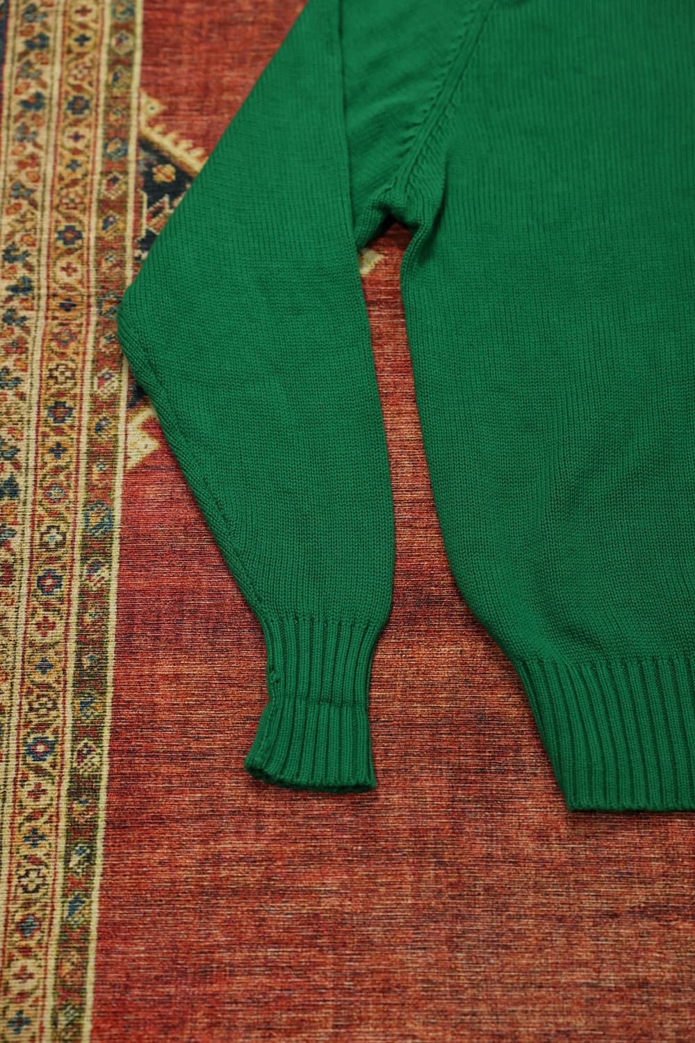 90s 빈티지 폴로 코튼 니트 그린 판매 상품이미지2