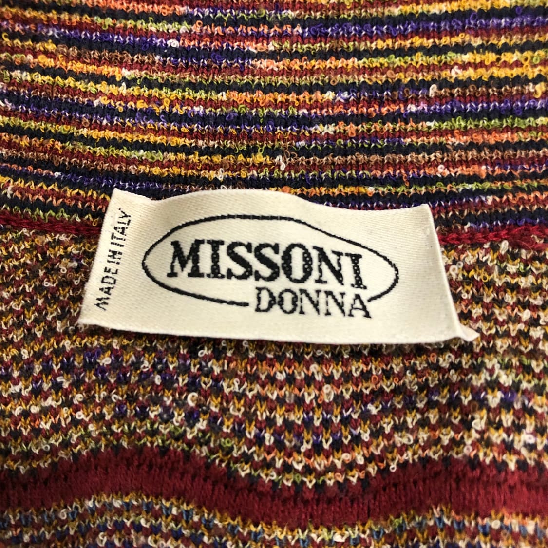 미쏘니 울 멀티컬러 패턴 카라 니트 상품이미지4