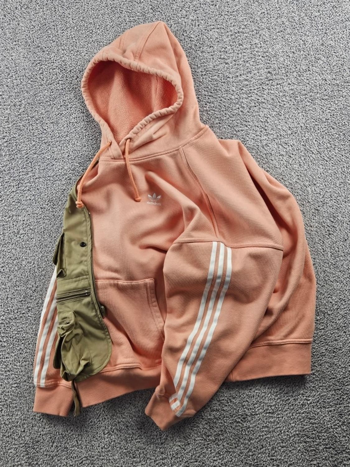 아디다스 포켓 베스트 커스텀 스웻 후드 티셔츠 ( L ) / 10992 상품이미지3