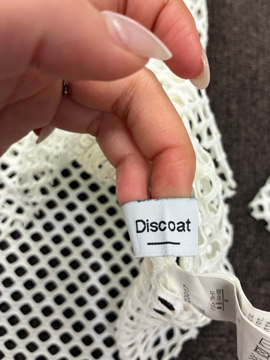 M)Discoat 빈티지 여성 펀칭 롱슬리브 상품이미지5