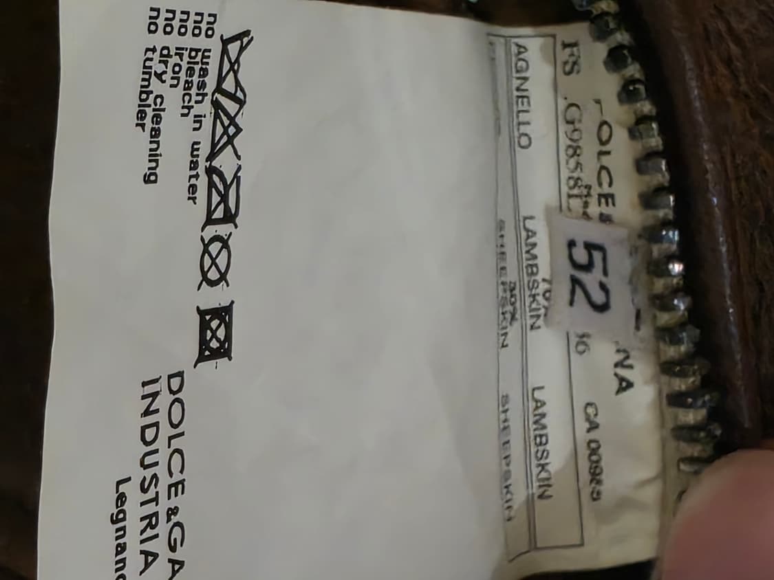 돌체앤가바나 런웨이 08FW 양가죽 무톤 자켓 52 상품이미지5