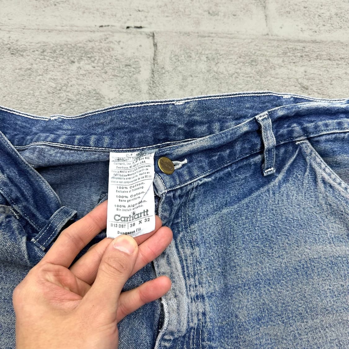 [36] carhartt 칼하트 덩가리핏 데님 상품이미지5