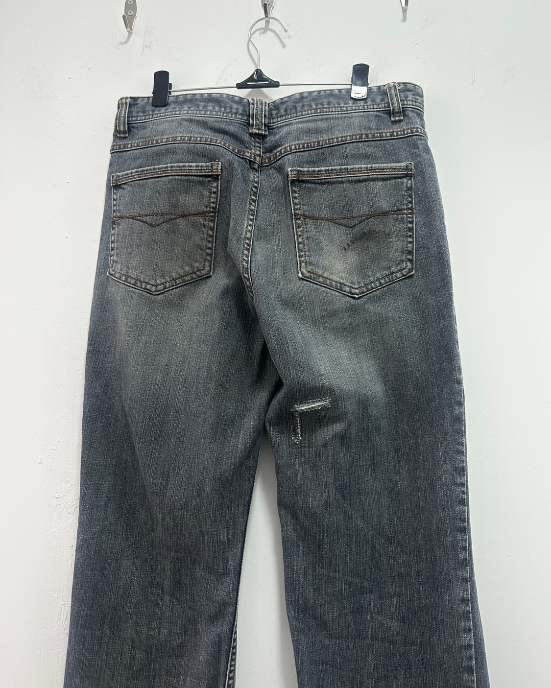 Vintage faded gray denim jeans 상품이미지7