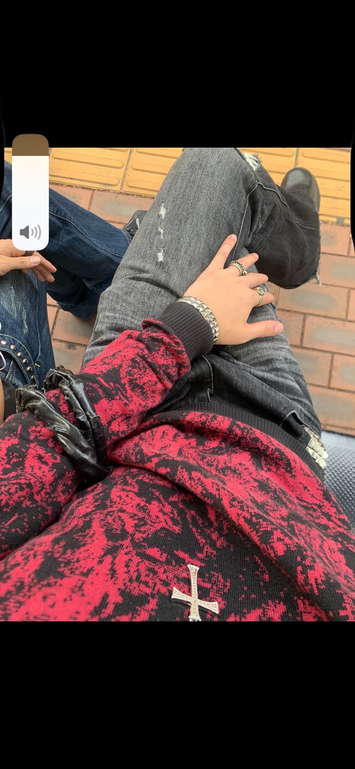 Jaded London 블랙 크로스 스터드 드리프트 상품이미지4