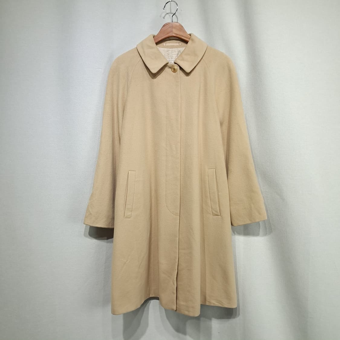 CN984W L 버버리 일본판 베이지 앙고라 블렌드 롱코트 상품이미지1