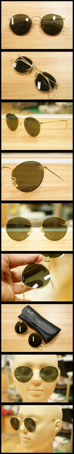 70s 레이벤 g15 24kgp 라운드 프레임 에비에이터 선글라스 상품이미지2