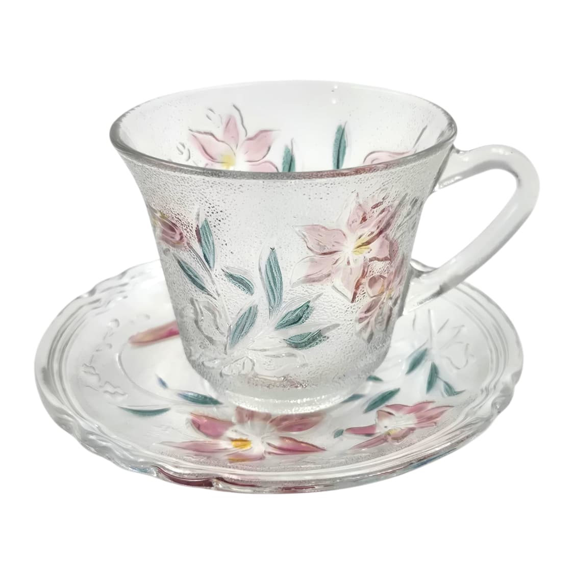 80s 카메이 마블 컬러 난초 컵&소서 1세트 상품이미지1