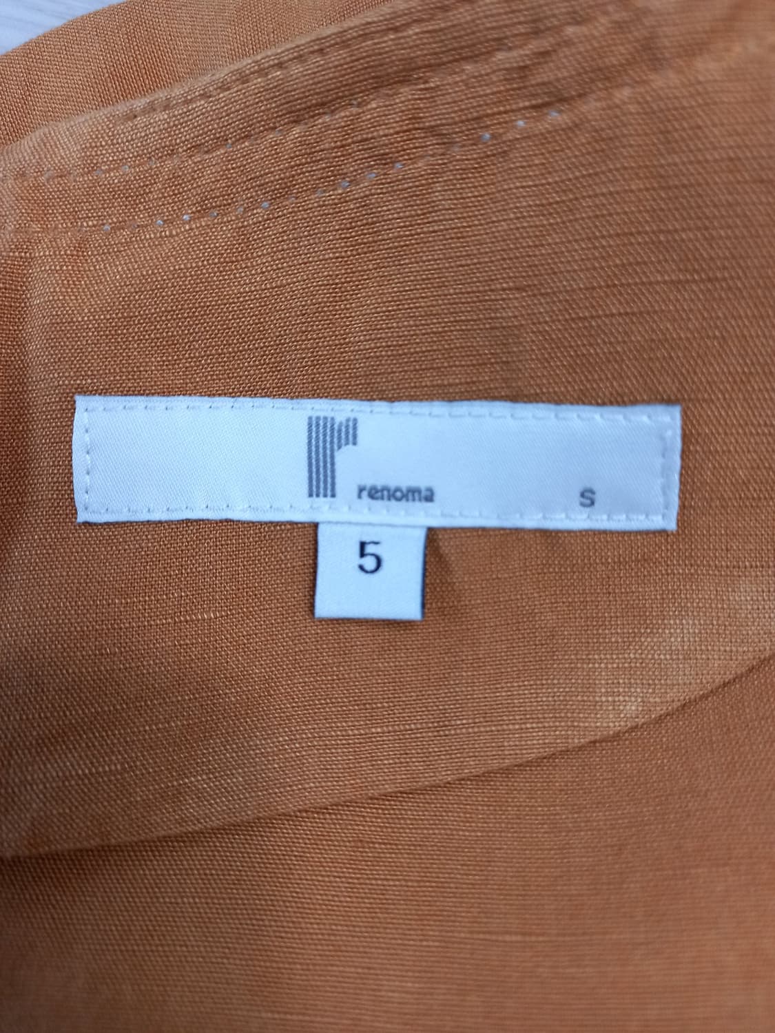 S85-M90 RENOMA 린넨36% 반팔원피스 겨자색 M-24 상품이미지6