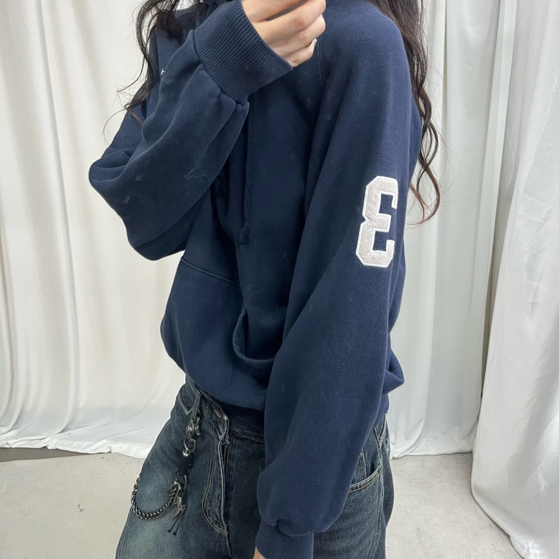 Polo navy big pony hoody 상품이미지5