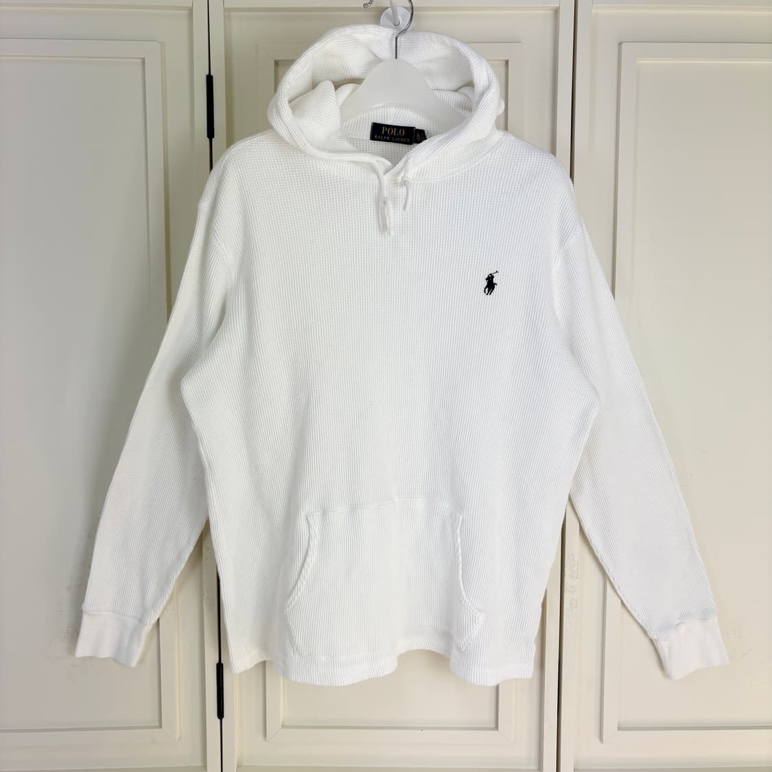 [L]폴로 네이비포니 화이트 와플 후드티CK9777 상품이미지4