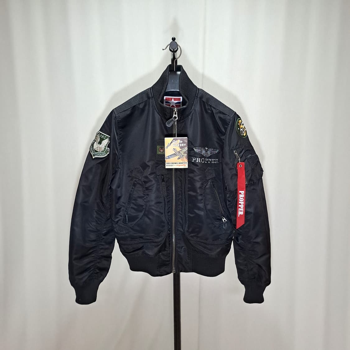 (새제품) 프로퍼 블랙 항공점퍼 L B514 상품이미지1