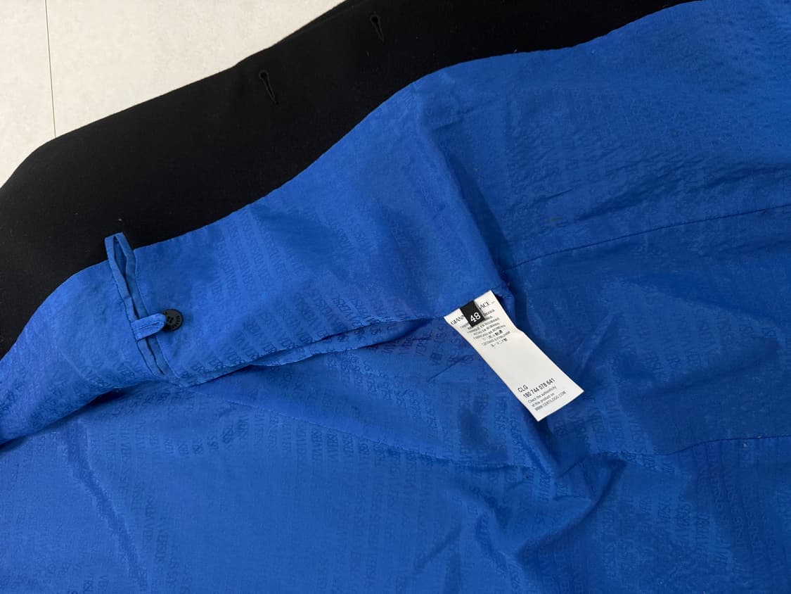 베르사체 블랙 싱글 울 코트 48size 상품이미지4