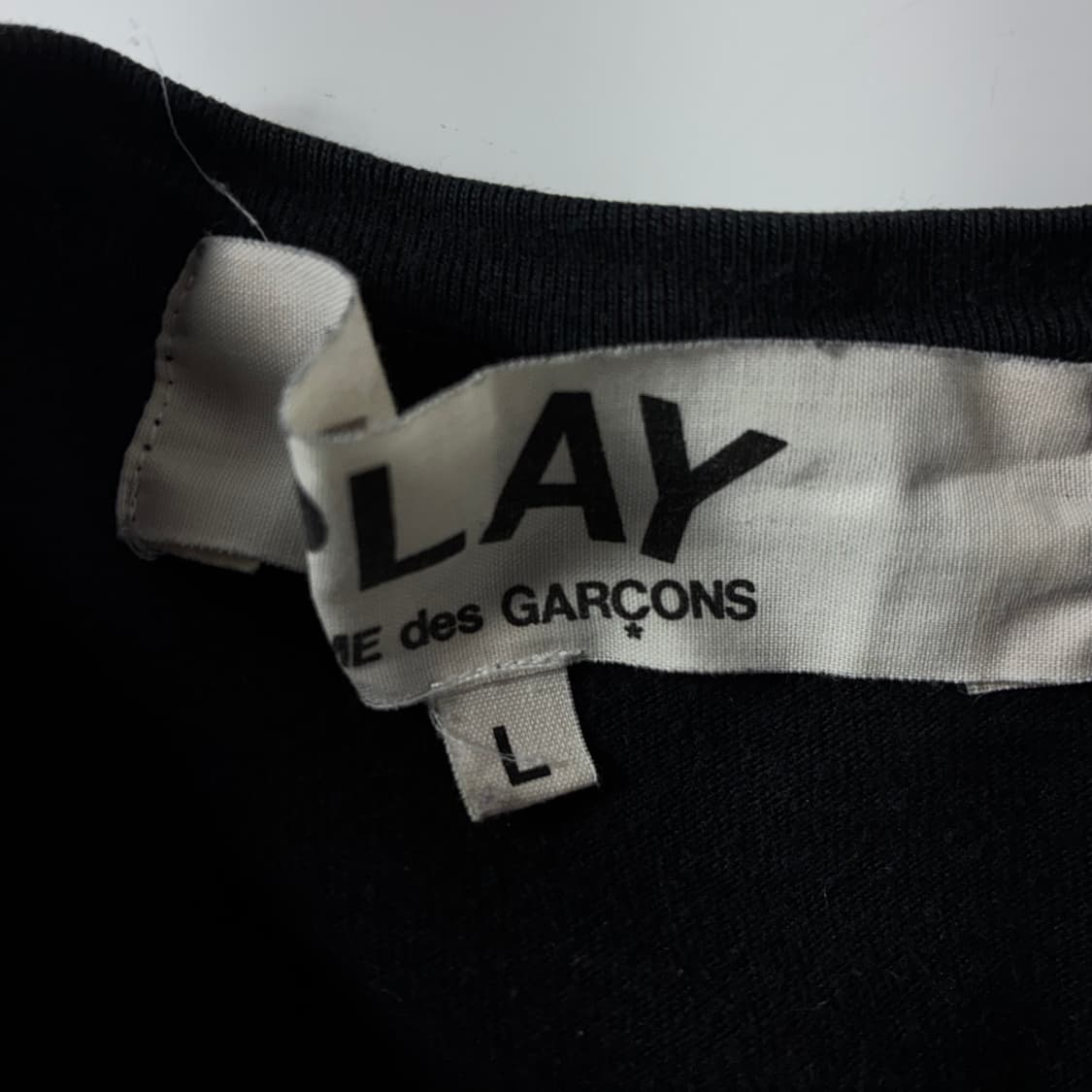Comme des Garcons  꼼데가르송 화트와펜 코튼 블랙 티셔츠 상품이미지4