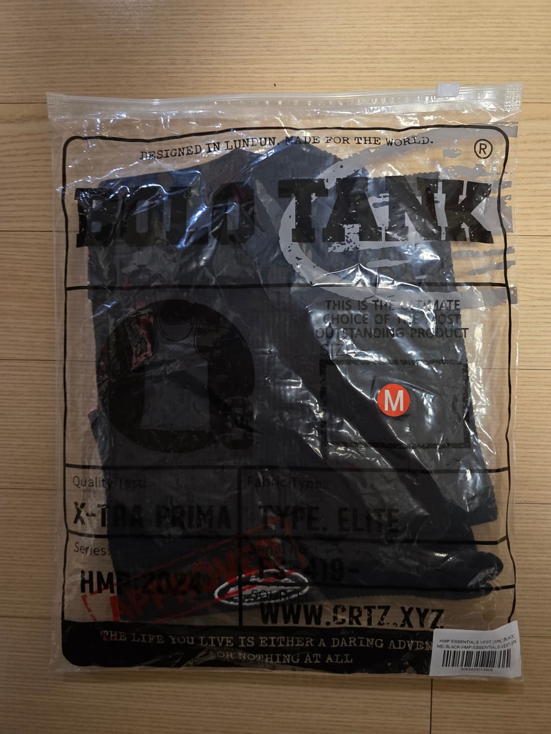 Corteiz bolo tank black M 코르테이즈 와플 슬리브리스 상품이미지2