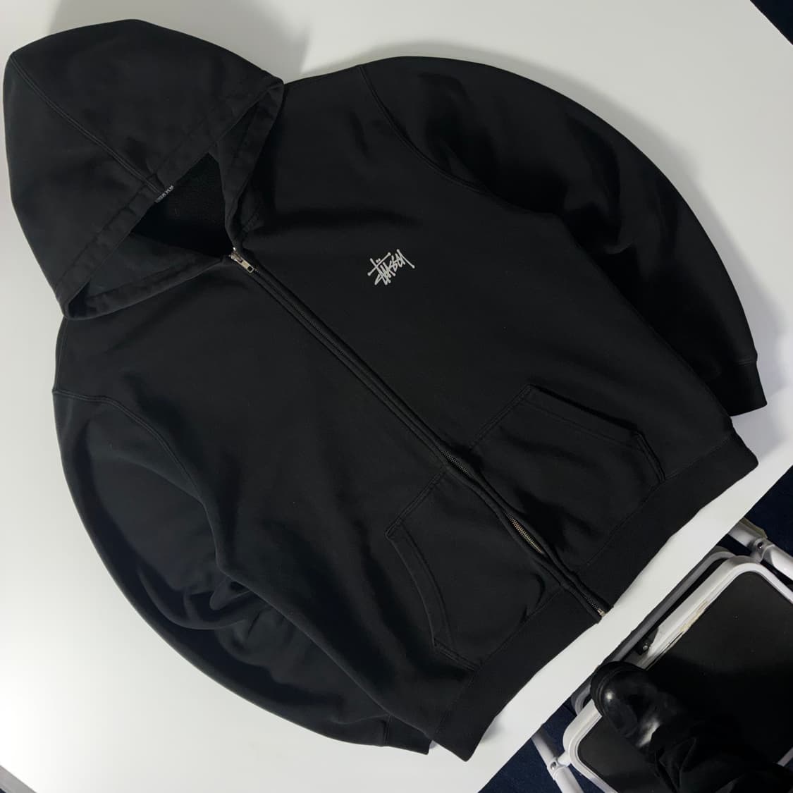 Stussy 스투시 스탁 빅로고 후드집업 상품이미지3