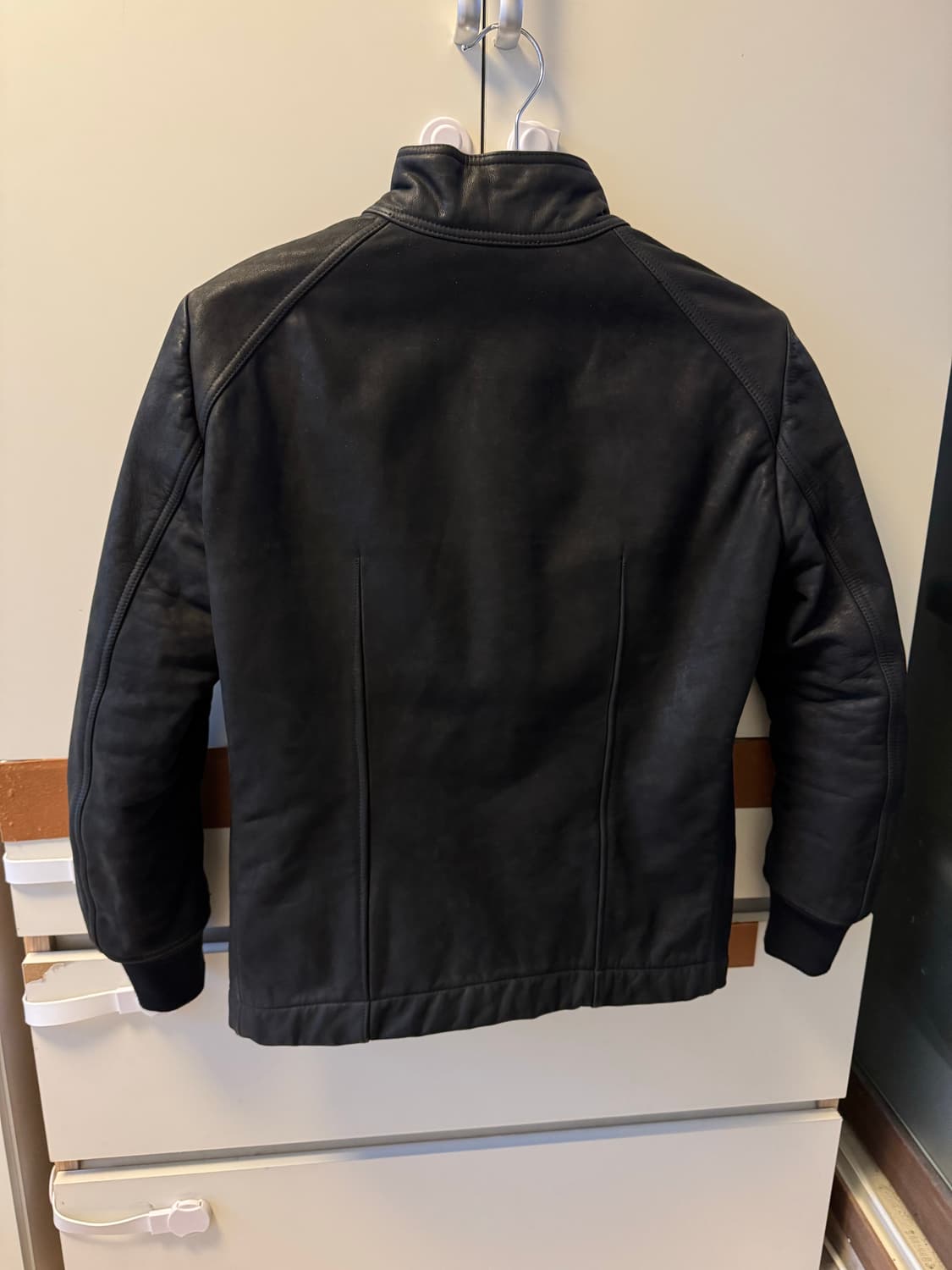 릭오웬스 인타르시아 레더 자켓 48(팔 수선) 상품이미지3