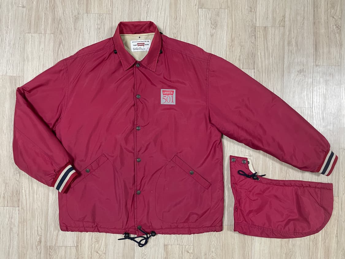 105) 90s 리바이스 501 누빔 코치자켓(+후드)RRL&LVC&폴로 상품이미지1