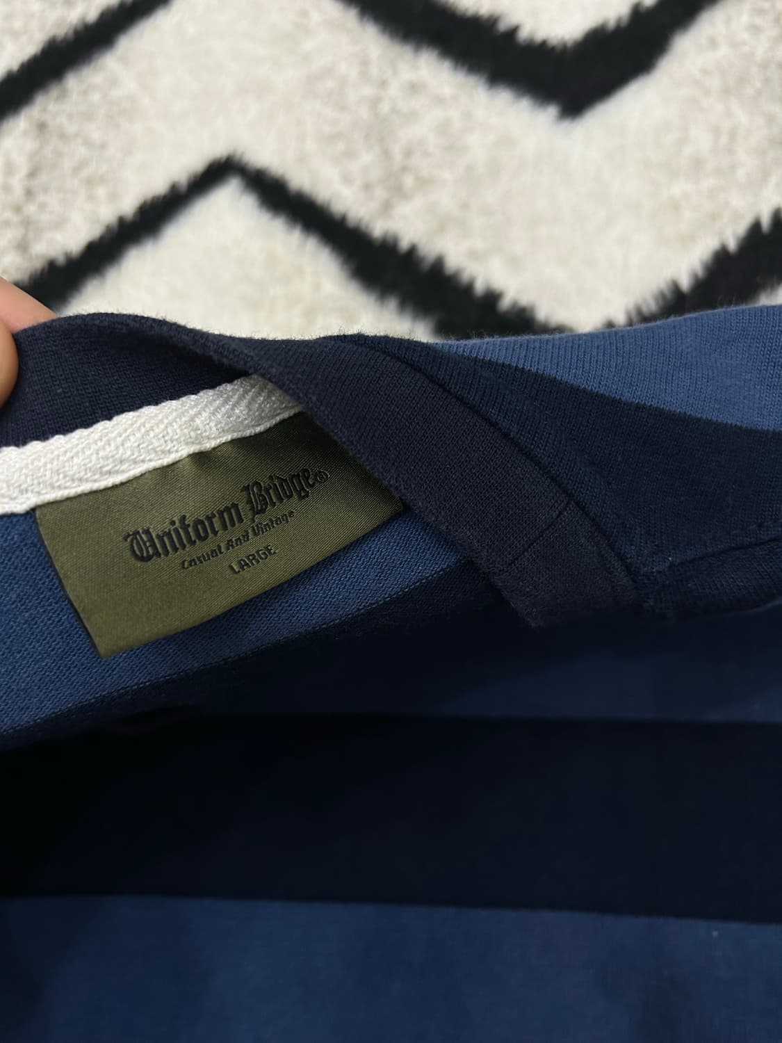 [L]유니폼브릿지 스트라이프 맨투맨 상품이미지6