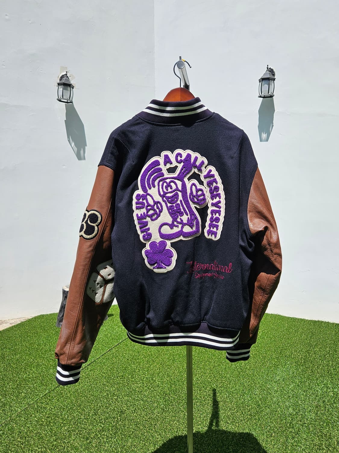 예스아이씨 레더 울 바시티 자켓 상품이미지2