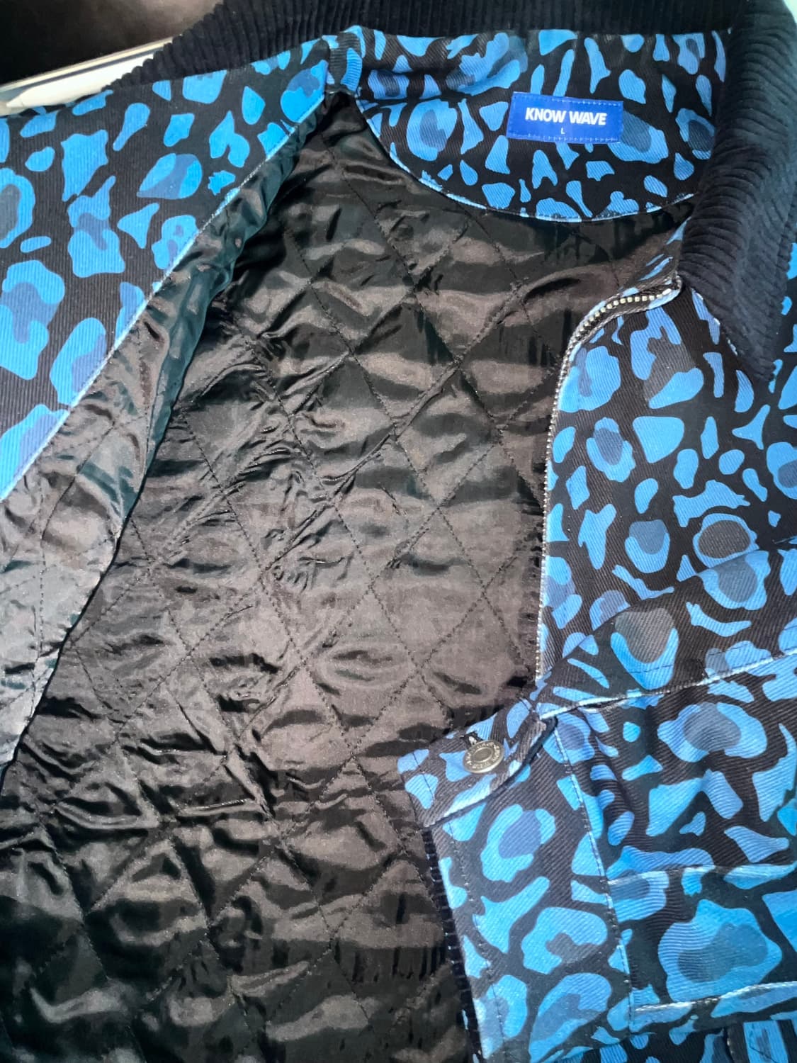 KNOW WAVE 블루 레오파드 자켓 상품이미지9