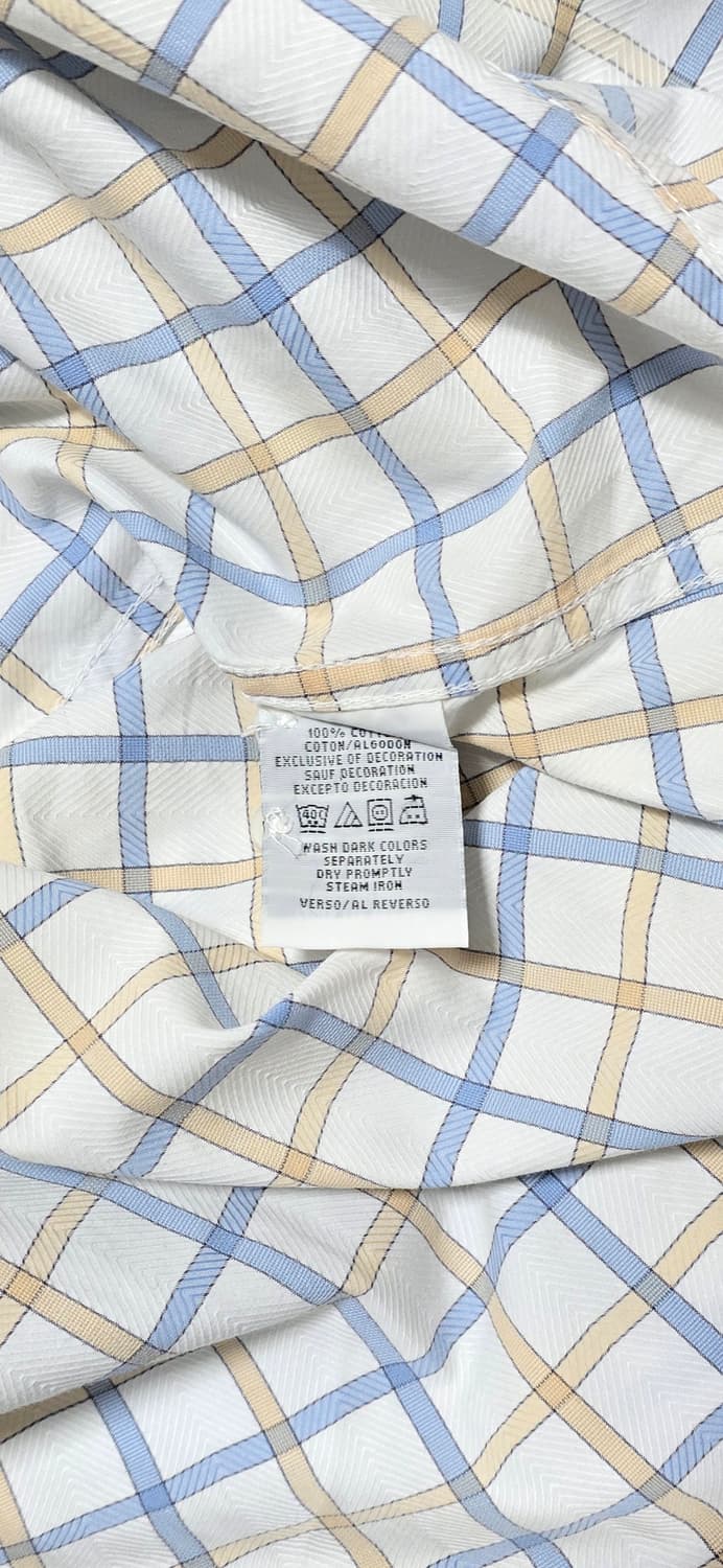 타미힐피거 데님 체크 반팔 셔츠 M 상품이미지4