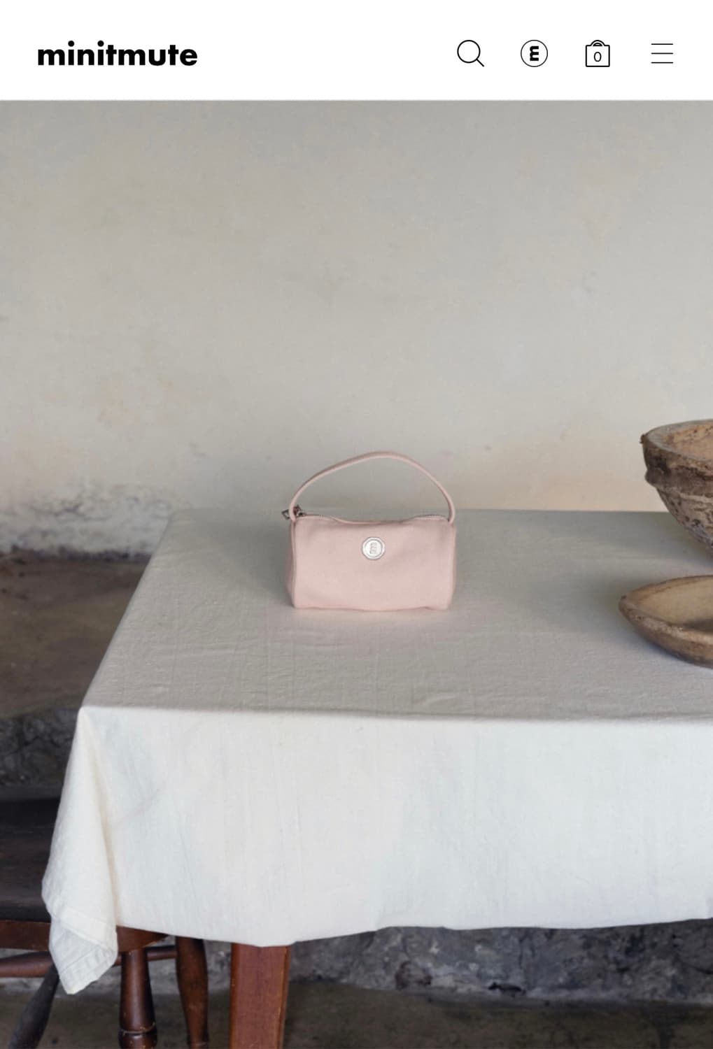 [새제품] 미닛뮤크 클로써클 워싱 핑크 상품이미지3