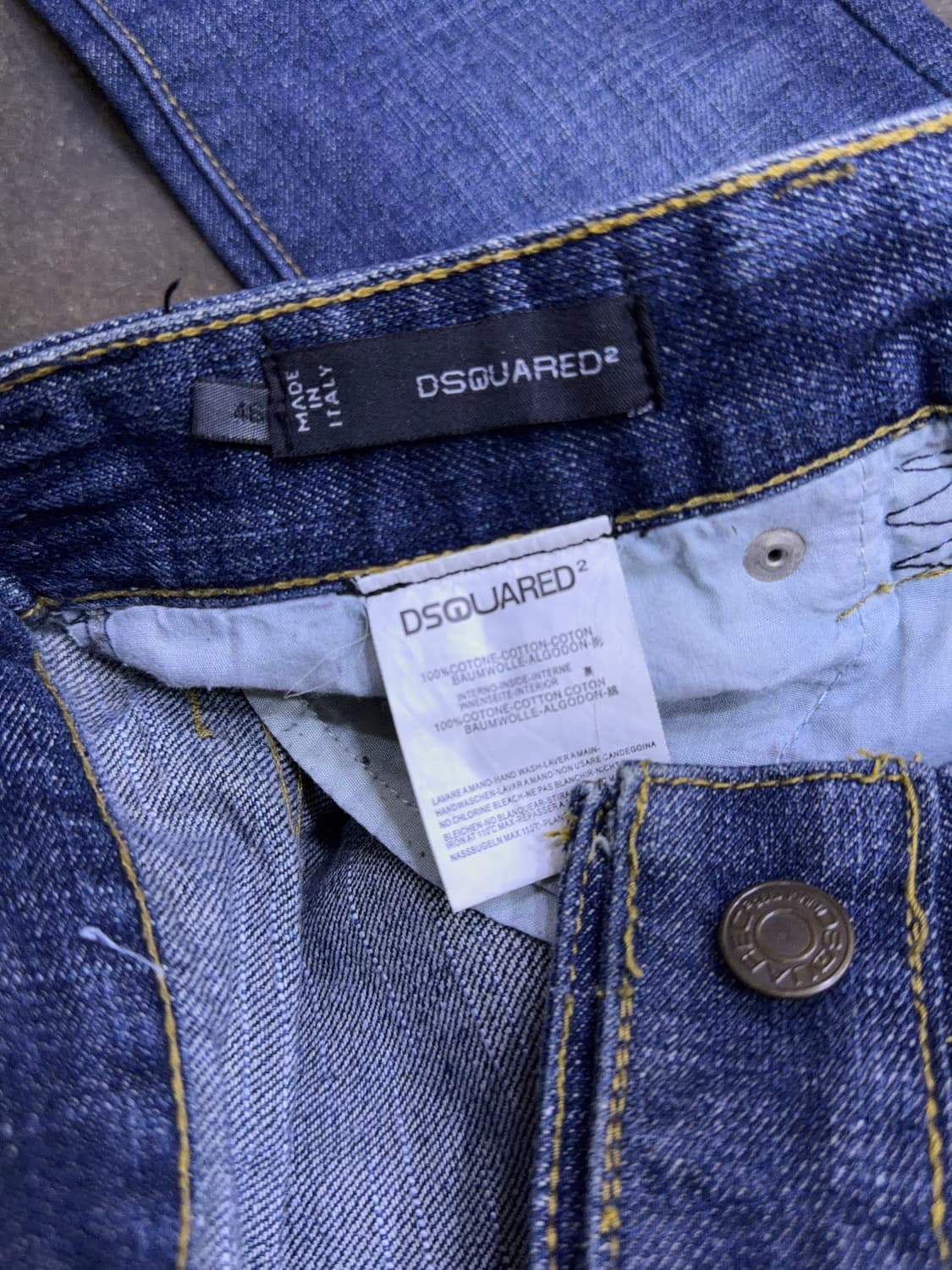 디스퀘어드2 D링 슬림 스트레이트핏 빈티지 워싱 커스텀 46 상품이미지10