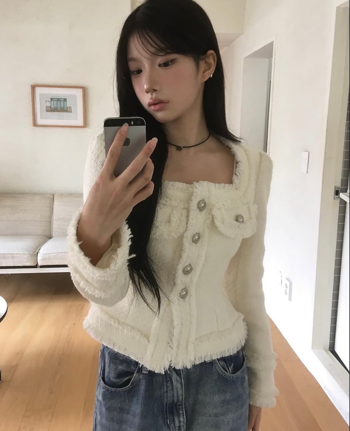 모디무드 트위드자켓  상품이미지1