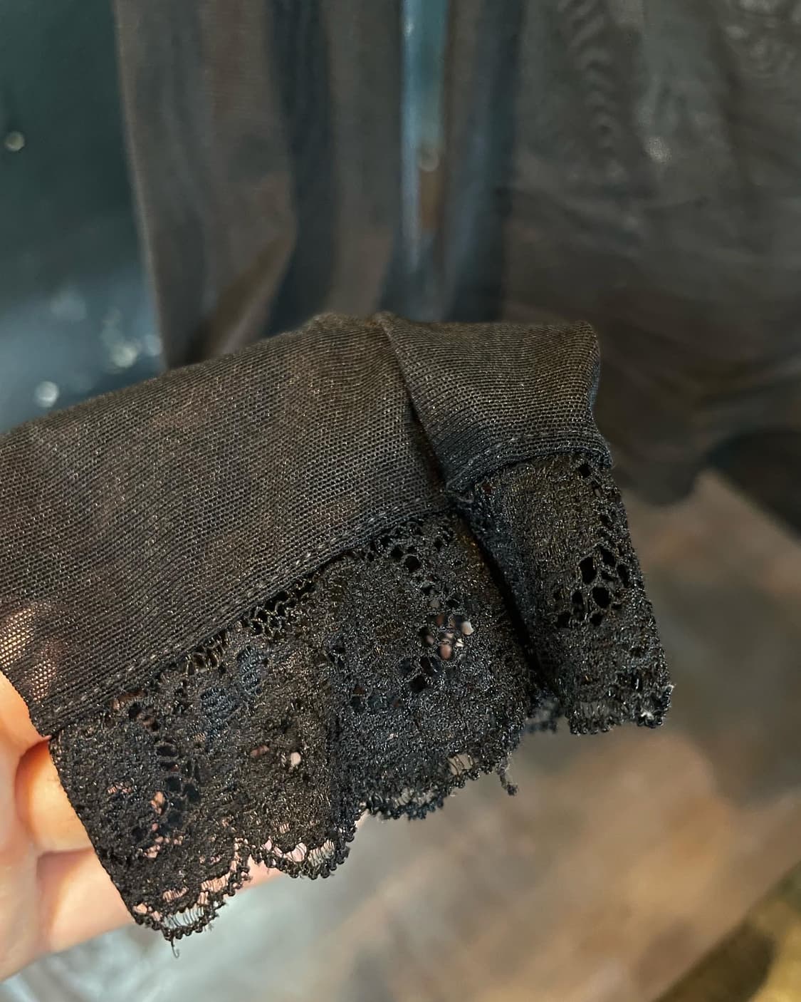 돌체앤가바나 블랙 레이스 메쉬 탑 상품이미지5