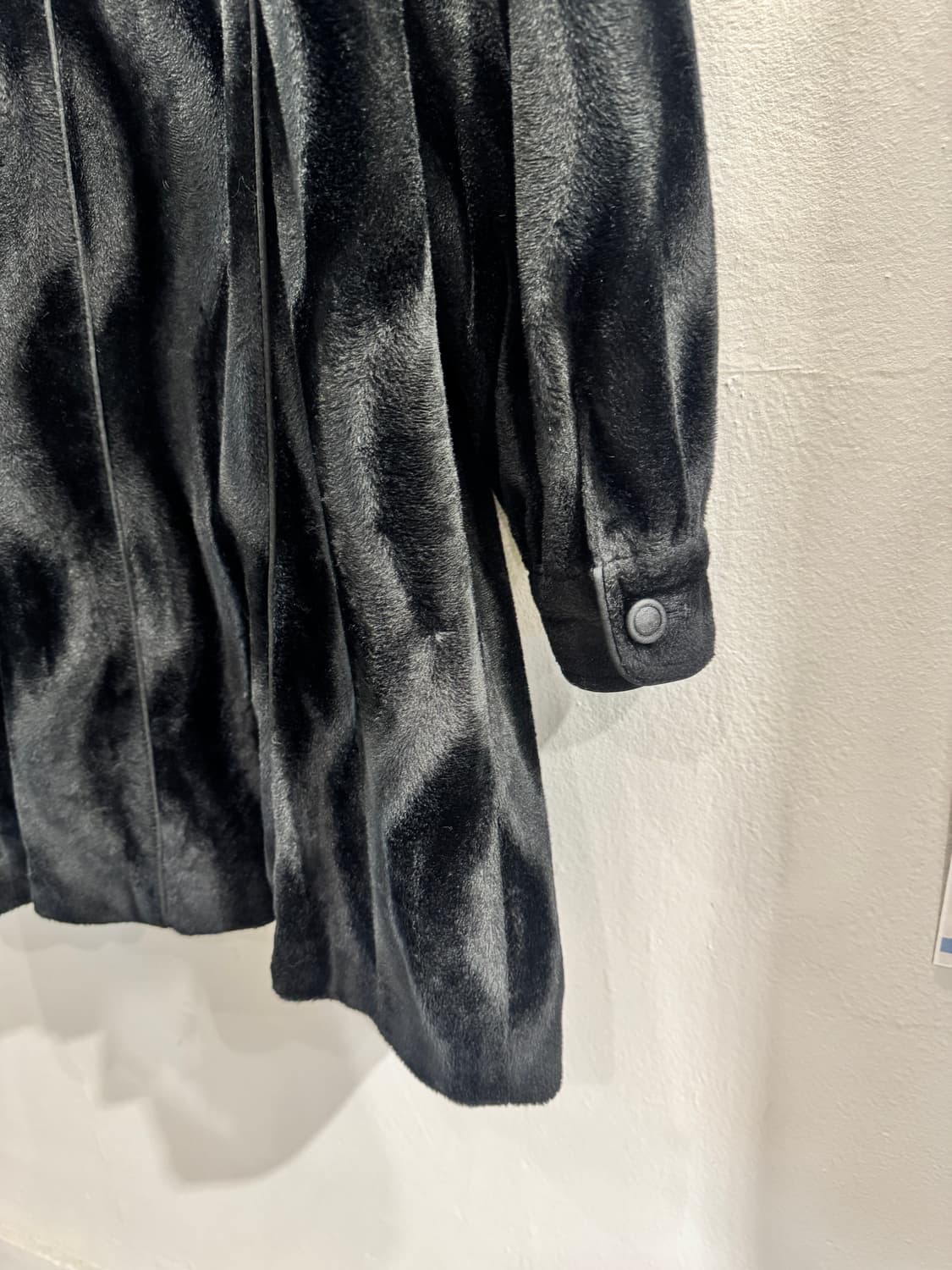 japan vintage 프래스트 페이크퍼 하프코트 상품이미지8