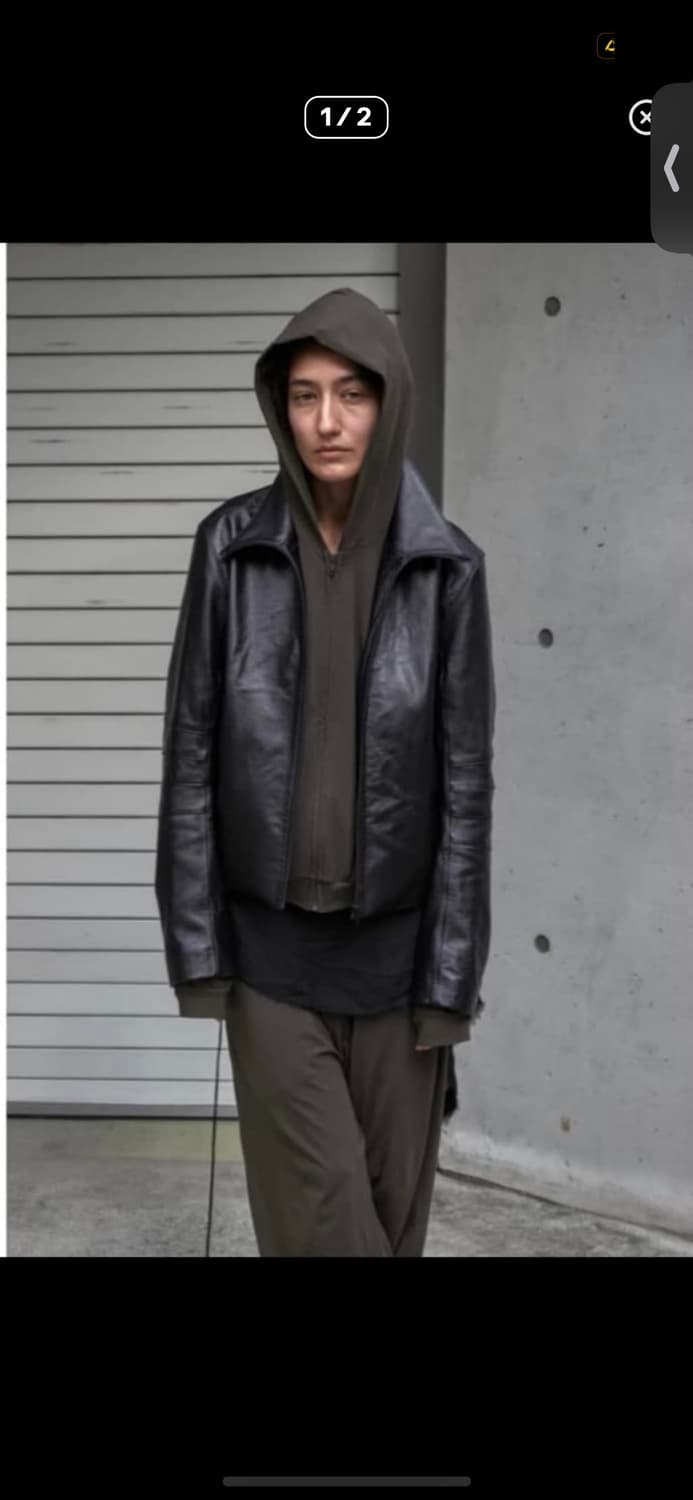 014 머듈 어펜딕스 레더자켓 블랙 4  상품이미지1