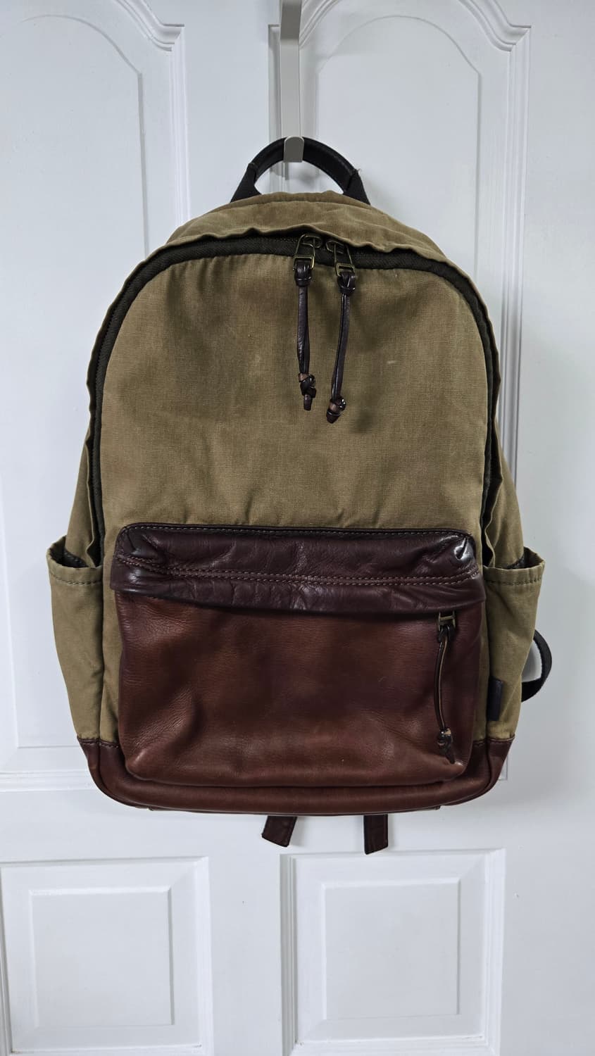 파슬fossil 빈티지 캔버스레더 백팩 상품이미지1