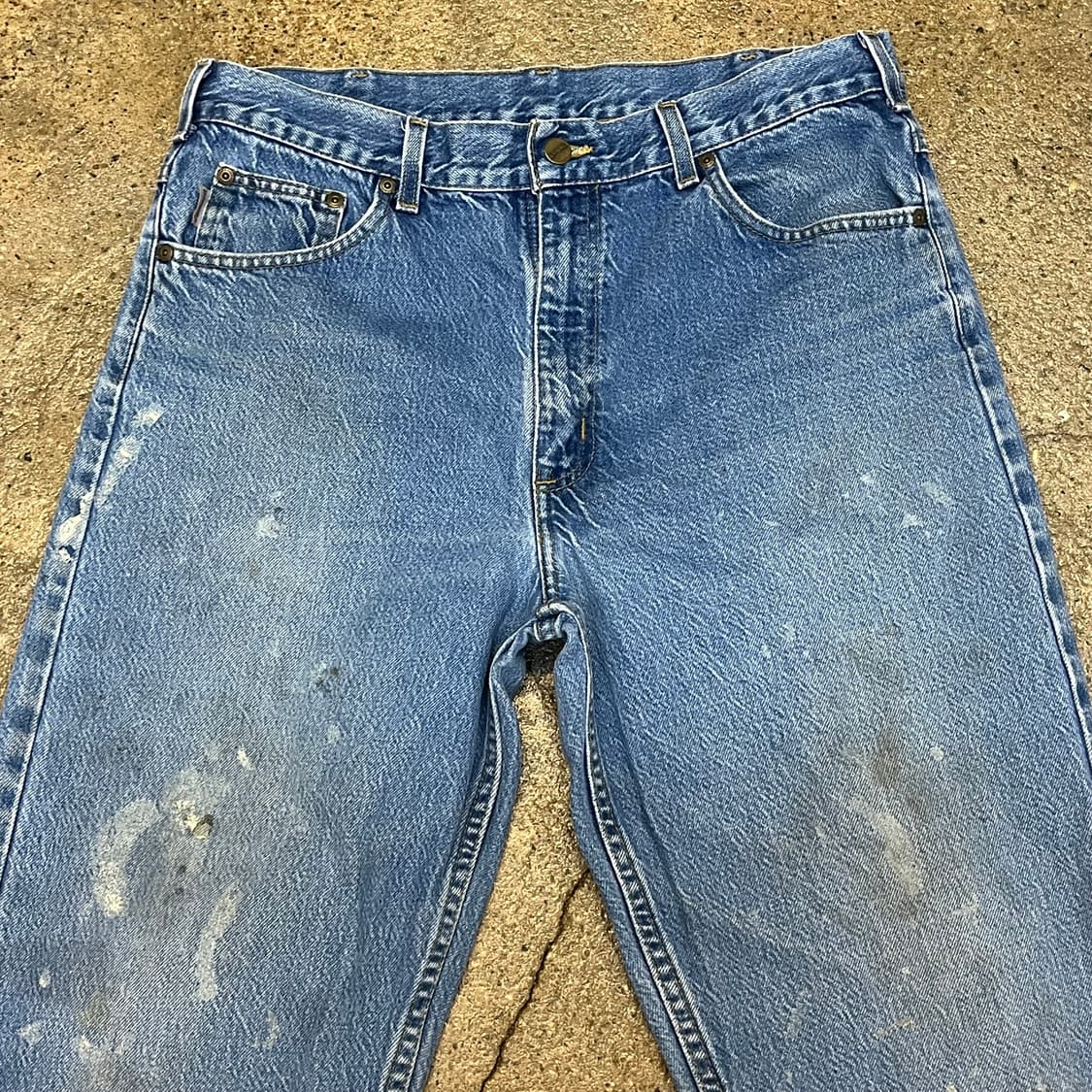 미국 빈티지 칼하트 페인팅 데님 청바지 워크웨어 상품이미지2